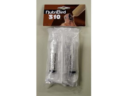 VL NutriBird S10 - injekčné striekačky pre ručné dokrmovanie - objem 10 ml,4 ks/bal.