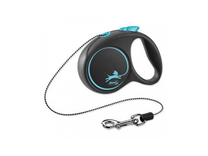 Vodítko Flexi Black Design lanko M 5 m modré (do 20 kg)