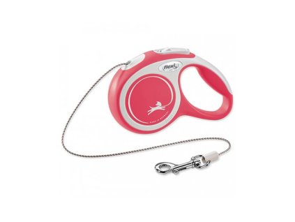 Vodítko Flexi New Comfort lanko S 8 m červené (do 12 kg)