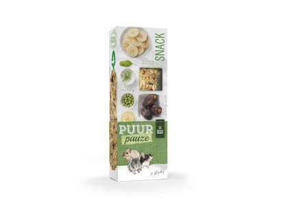 PUUR pauze Sticks banana & date - lahodné tyčinky pre králiky a hlodavce 110 g