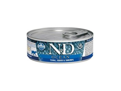 Farmina N&D cat OCEAN tuna, squid & shrimp konzerva 70 g