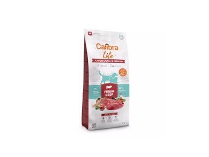 Calibra Dog Life Junior Small & Medium Fresh Beef 2,5 kg