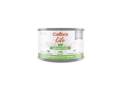Calibra KONZERVA cat Life Adult Sensitive rabbit  6 x 200 g