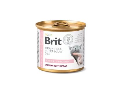 Brit Veterinary Diets GF cat Hypoallergenic 200 g konzerva