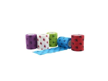 Bandáž KRUUSE Fun-Flex Christmas 7,5 cm x 4,5 m, 10 ks