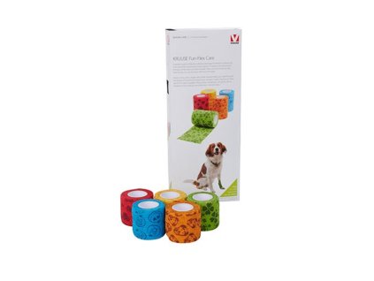 Bandáž KRUUSE Fun-Flex Care 5 cm x 4,5 m, 10 ks