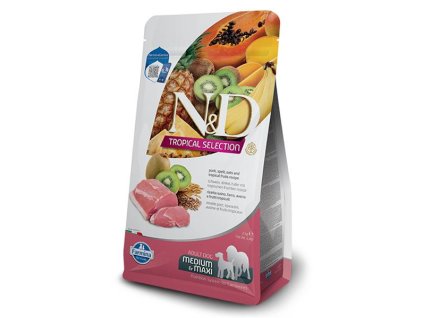 Farmina N&D dog TROPICAL SELECTION (AG) adult medium & maxi, pork 10 kg