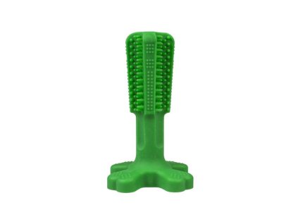 Hračka DUVO+ zubná kefka Chew`n play zelená S 12 x 7,6 x 7,6 cm