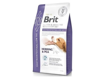 Brit Veterinary Diets GF dog Gastrointestinal-Low fat 2 kg