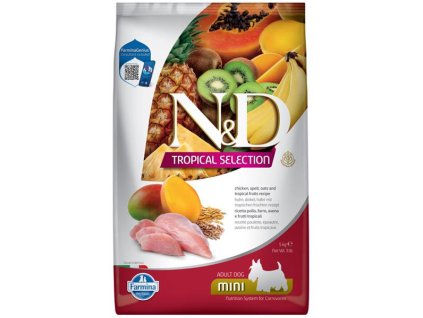 Farmina N&D dog TROPICAL SELECTION (AG) adult mini, chicken 5 kg