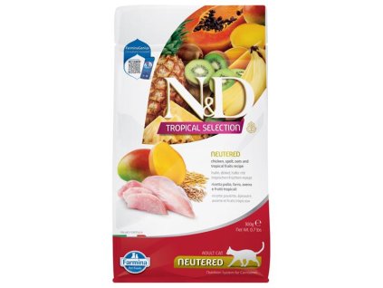 Farmina N&D cat TROPICAL SELECTION (AG) adult neutered, chicken 300 g