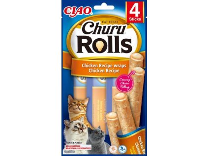 Pamlsok Inaba Churu Rolls cat Kura 4 tuby 40 g