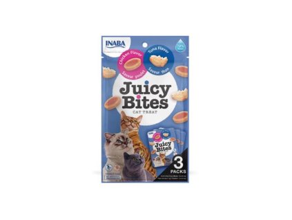 Pamlsok Inaba Juicy Bites cat Tuniak & Kura 3 x 11,30 g