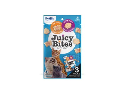 Pamlsok Inaba Juicy Bites cat Hrebenatka & Krab 3 x 11,30 g