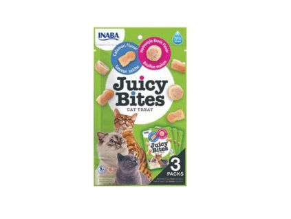 Pamlsok Inaba Juicy Bites cat Vývar & Kalamáre 3 x 11,30 g