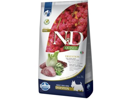 Farmina N&D dog QUINOA (GF) adult mini, digestion, lamb & fennel 7 kg