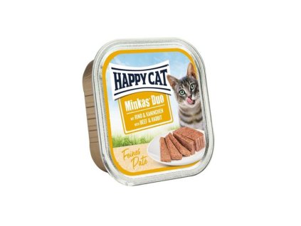 Happy Cat Minkas Duo Paté - Hovädzie & Králik 100 g