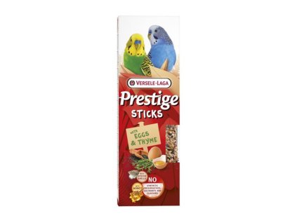 Pamlsok VL Prestige Sticks Small Parakeets with Eggs & Thyme 2 ks- tyčinka pre andulky s vajciami a tymiánom 60 g