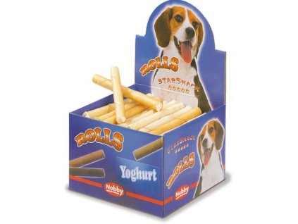 Pamlsok Nobby trubičky plnené jogurt byvolí program 50 ks