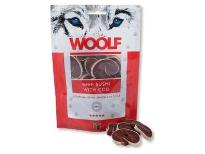 Pamlsok Woolf Dog Beef Sushi & Codfish 100 g