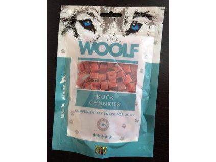 Pamlsok Woolf Dog Duck Chunkies 100 g