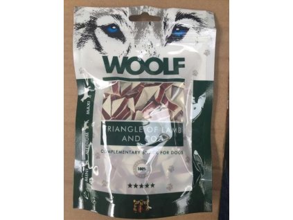 Pamlsok Woolf Dog Lamb and Cod Triangle 100 g