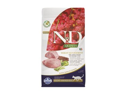 Farmina N&D cat QUINOA (GF) adult, weight managment, lamb 1,5 kg