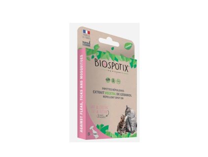 BIOGANCE Biospotix Cat spot-on s repelentným účinkom 5 x 1 ml  (od 3 mesiacov)
