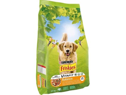 Nestlé Friskies dog Balance s kuraťom a zeleninou 15 kg