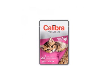 Calibra KAPSIČKA Premium cat Kitten Morka & kura v omáčke 24 x 100 g