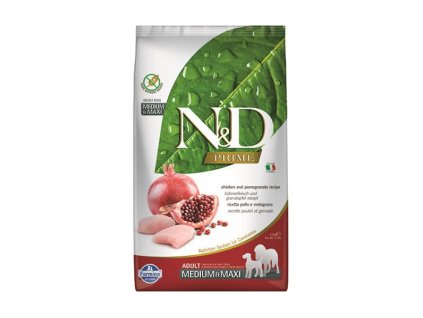 Farmina N&D dog PRIME (GF) adult medium & maxi, chicken & pomegranate 2,5 kg
