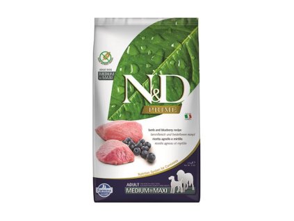 Farmina N&D dog PRIME (GF) adult medium & maxi, lamb & blueberry 2,5 kg