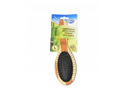 Hrebeň DUVO+ kefa Combo bambus kovová Large 22,5 x 6 cm