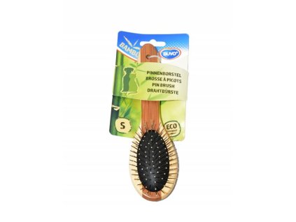 Hrebeň DUVO+ kefa Combo bambus kovová Small 19,5 x 5,5 cm