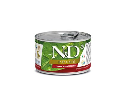 Farmina N&D dog PRIME puppy, chicken & pomegranate konzerva 140 g