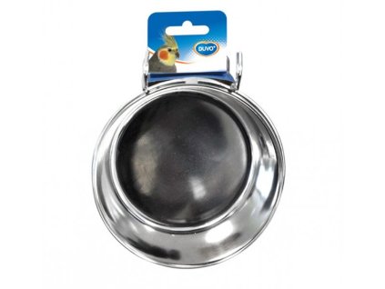 Miska DUVO+ závesná do klietky pre vtáky priemer 9 cm, objem 330 ml