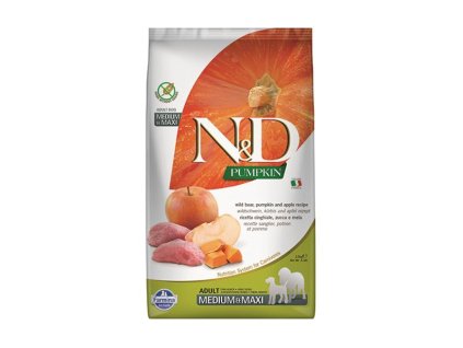 Farmina N&D dog PUMPKIN (GF) adult medium & maxi, boar & apple 2,5 kg