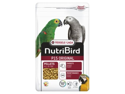 VL Orlux NutriBird P15 Original- extrudy pre veľké papagáje s ovocím  na denné kŕmenie 3 kg