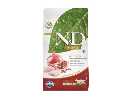 Farmina N&D cat PRIME (GF) adult, neutered, chicken & pomegranate 1,5 kg