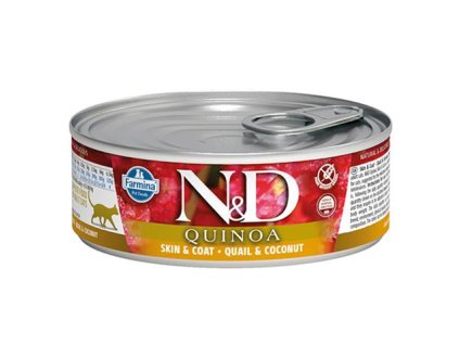 Farmina N&D cat QUINOA quail & coconut konzerva 80 g