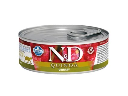 Farmina N&D cat QUINOA urinary konzerva 80 g