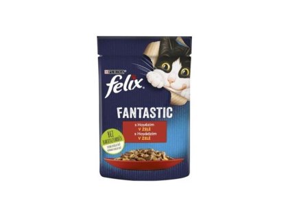 Nestlé FELIX Fantastic cat hovädzie želé kapsička 26x85 g