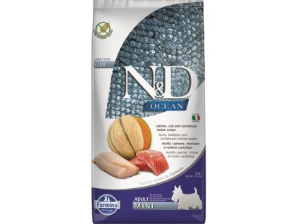 Farmina N&D dog OCEAN (GF) adult mini, salmon, cod & cantaloupe melon 7 kg
