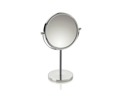 KELA Kosmetické zrcátko oboustranné FABIENNE chrom 23,5 x 13,5 x 37,5 cm KL-20642