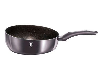BERLINGERHAUS Pánev prohazovací s mramorovým povrchem 26 cm Carbon PRO Line BH-6906