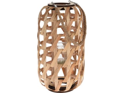 PROGARDEN Lucerna na svíčku dřevěná 39 cm KO-435103000