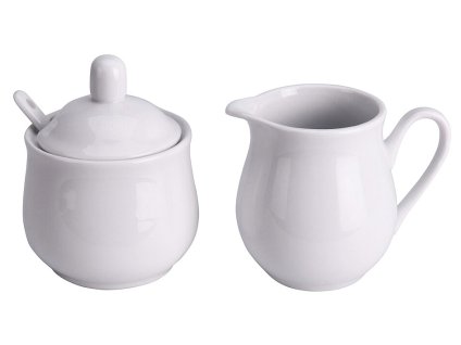 EXCELLENT Cukřenka a mlékovka porcelán sada 3 ks KO-795880500