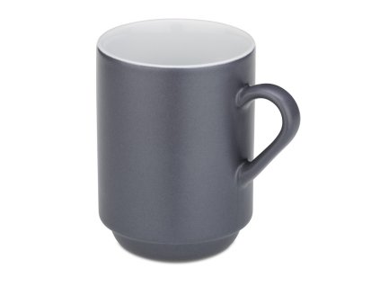 KELA Hrnek keramický 300 ml Mattia sada 2 ks šedá KL-12757
