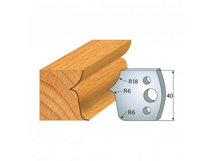 IGM profil 046 - pár nožů 40x4mm SP