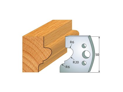 IGM profil 505 - pár nožů 50x4mm SP